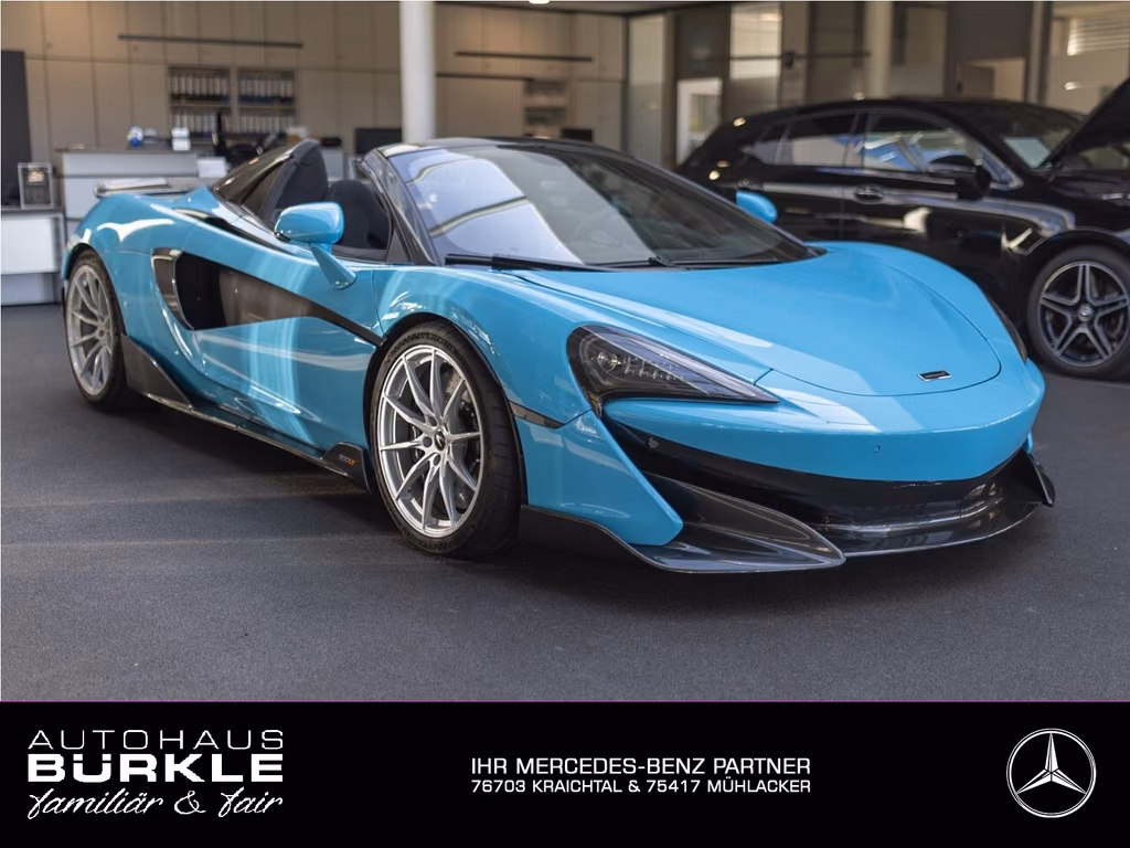 McLaren 600LT 600 LT Spider,CuracaoBlue,Lift,B&W,Carbon,SoftCl
