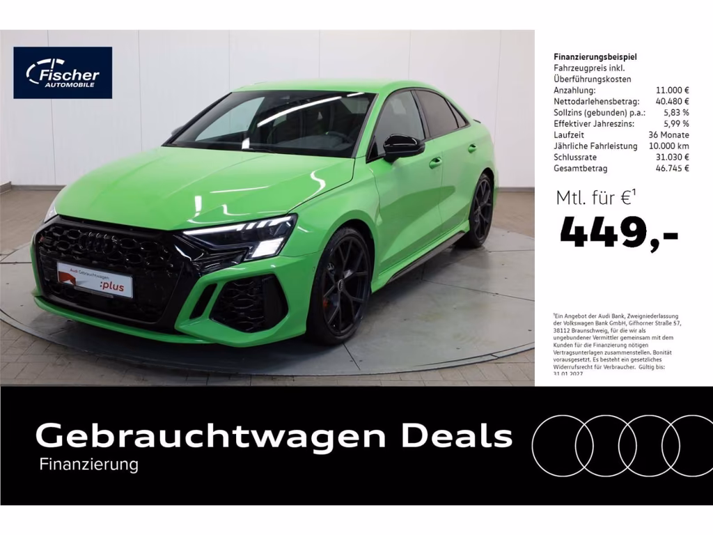 Audi RS3 Limousine TFSI quattro S-Tronic Leder/B&O