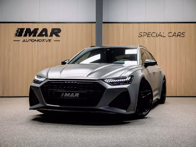 Audi RS6 Avant TFSI quattro | Beton grijs matte | 23 inch Vossen HF7